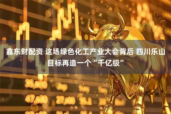 鑫东财配资 这场绿色化工产业大会背后 四川乐山目标再造一个“千亿级”